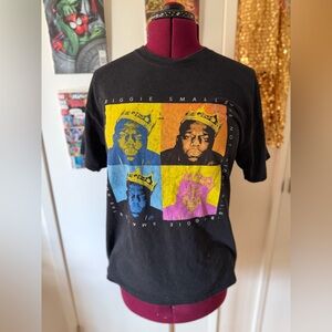 Black Graphic T-Shirt Biggie Smalls